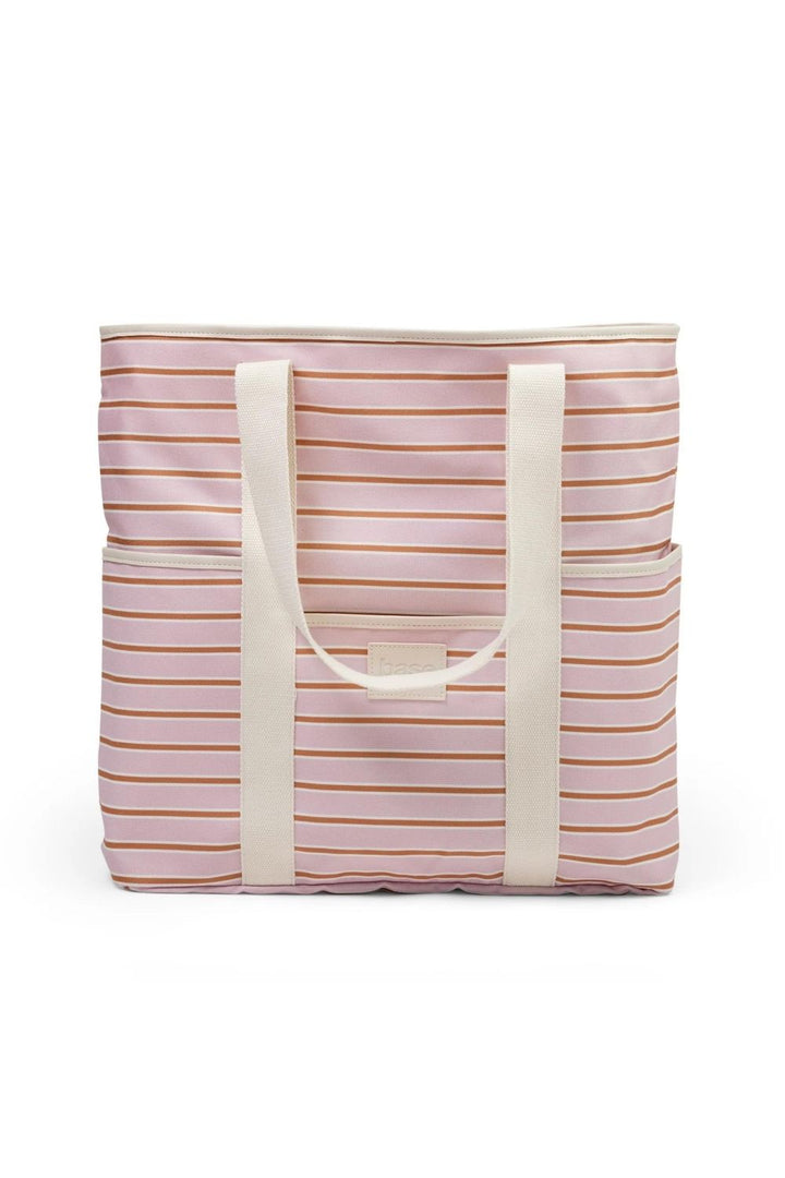 BEACH BASE - SOFT PINK RUST STRIPE