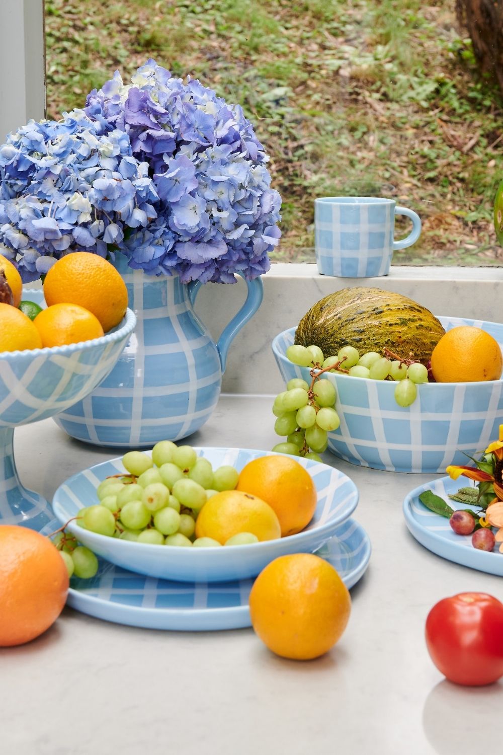 Blue Bird Tartan Fruit Bowl One Size