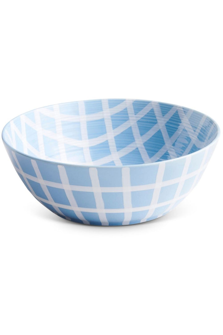 Blue Bird Tartan Salad Bowl One Size