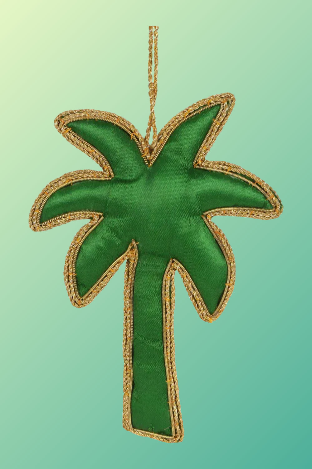 Brissie Palm Tree Sequin Tree Decoration