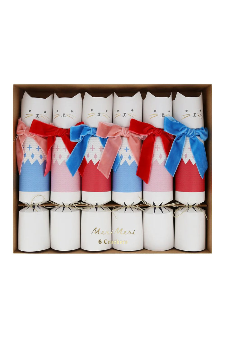 Velvet Bow Cat Crackers (x 6)