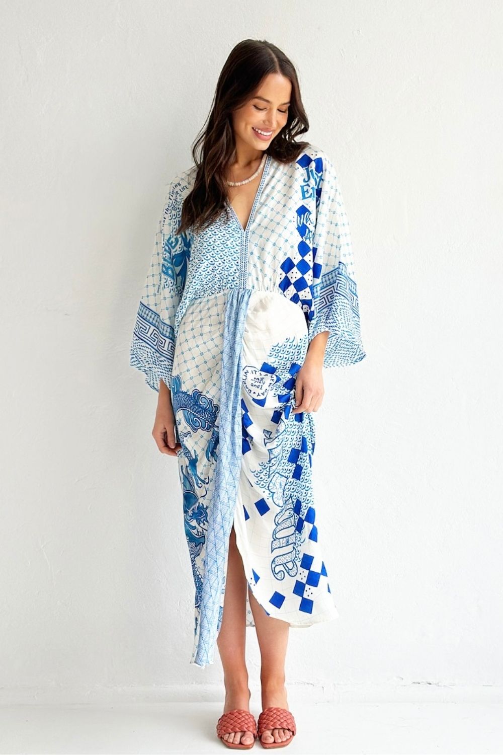 Sophia Kimono Dress - Amalfi Coast