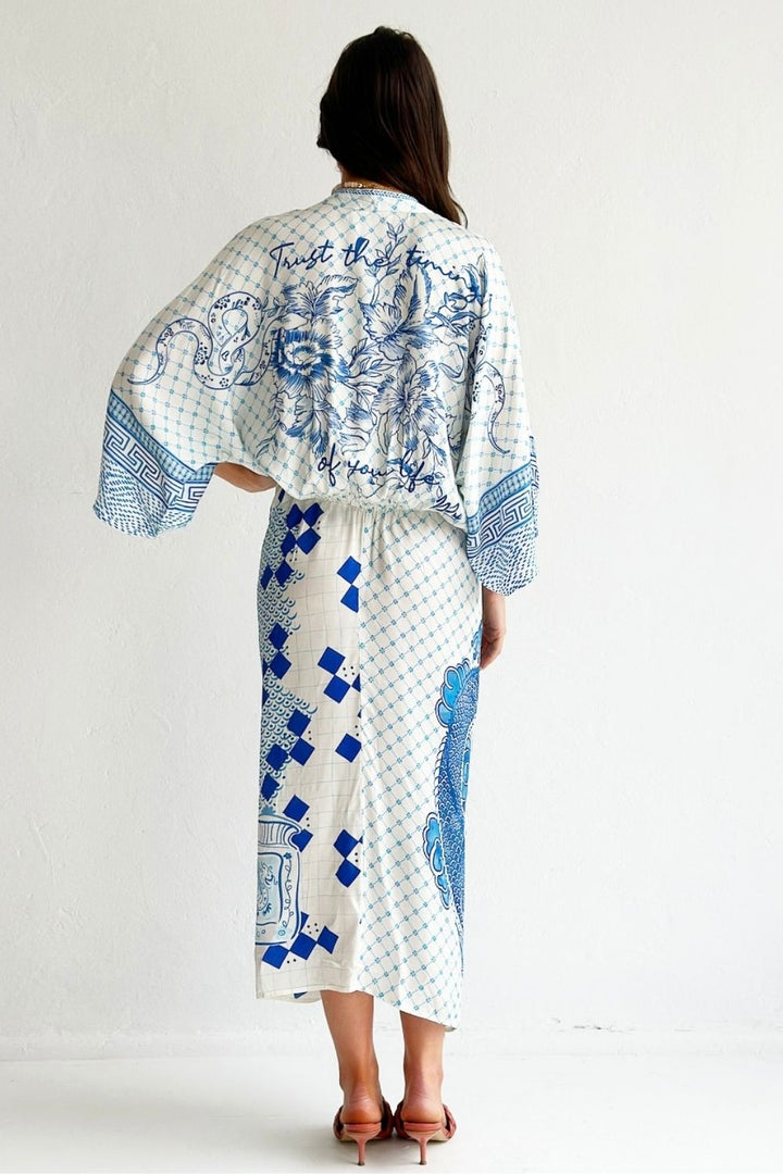 Sophia Kimono Dress - Amalfi Coast