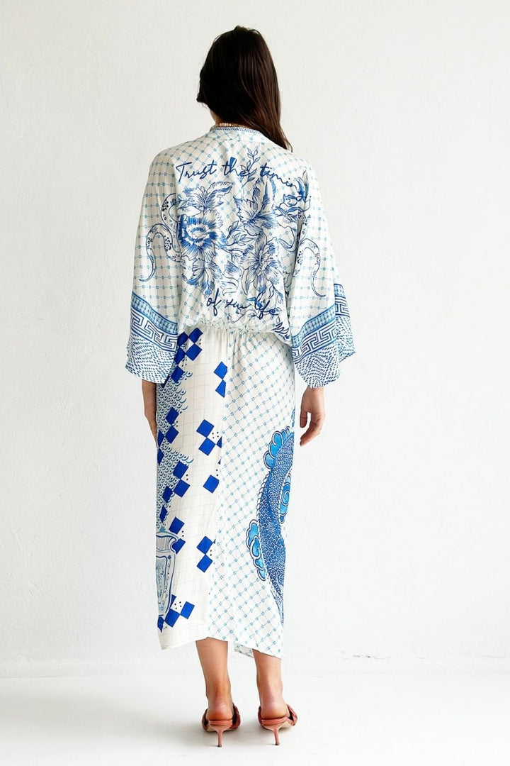 Sophia Kimono Dress - Amalfi Coast