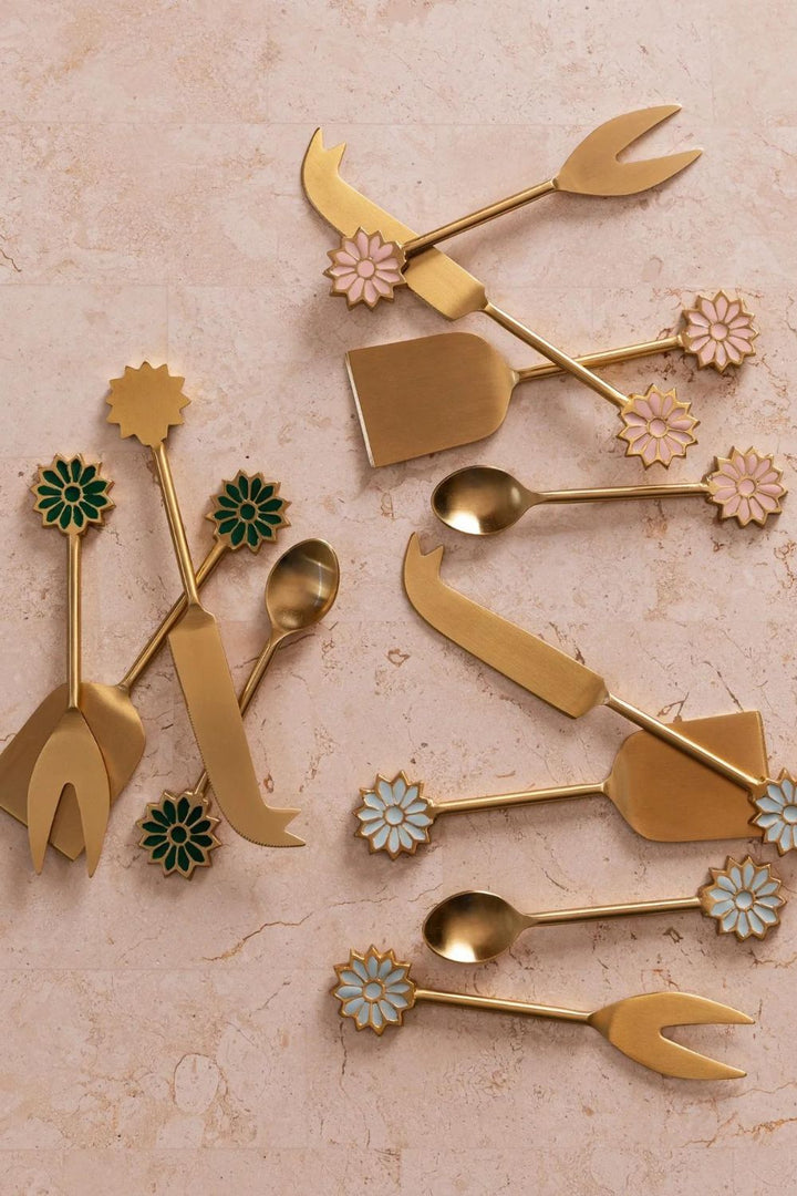 Petal Emerald Cheese Knife Set