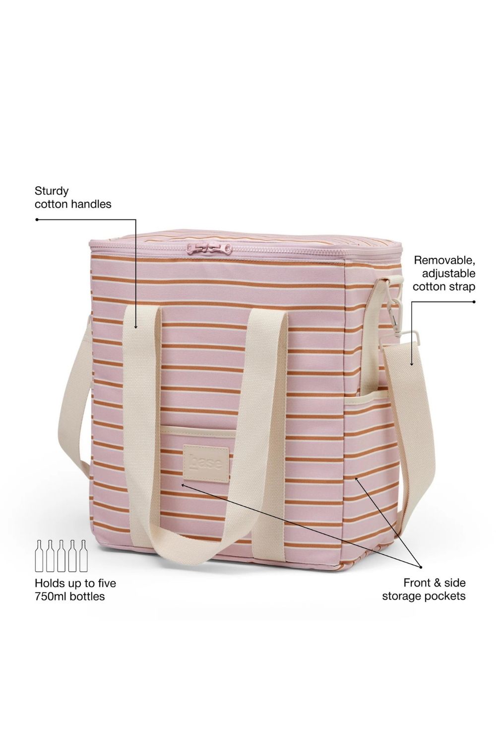 COOL BASE - SOFT PINK RUST STRIPE