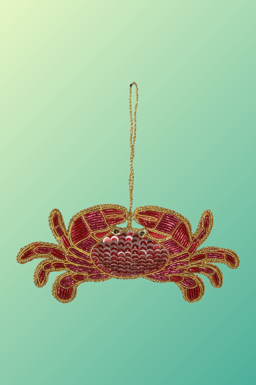 Crab Sequin Tree Decoration