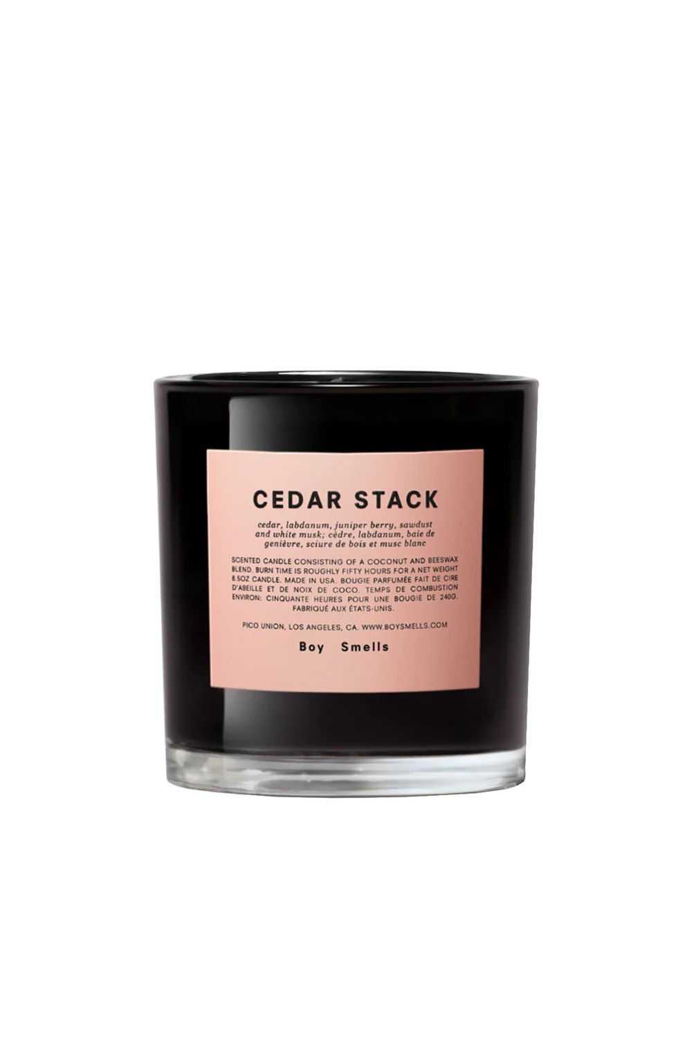 Boy Smells Cedar Stack Standard Candle