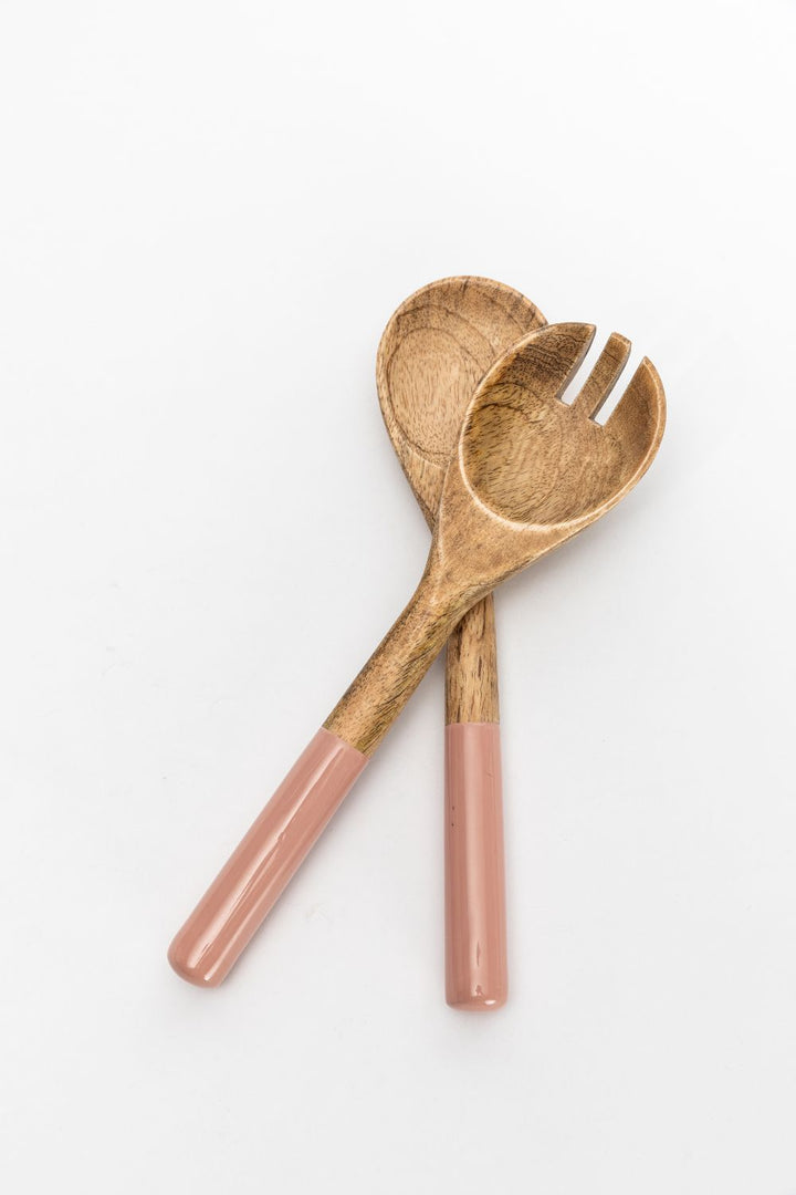 Bondy Salad Servers - Light Pink