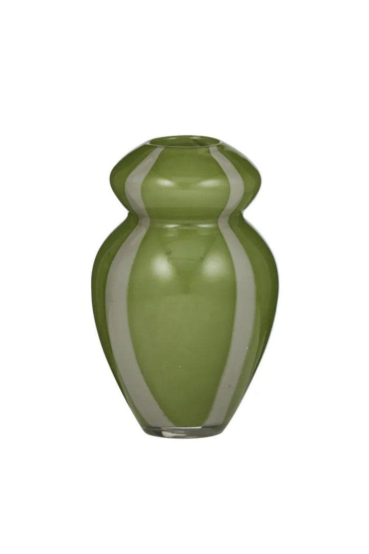 Epsom Glass Vase, Green/Sage