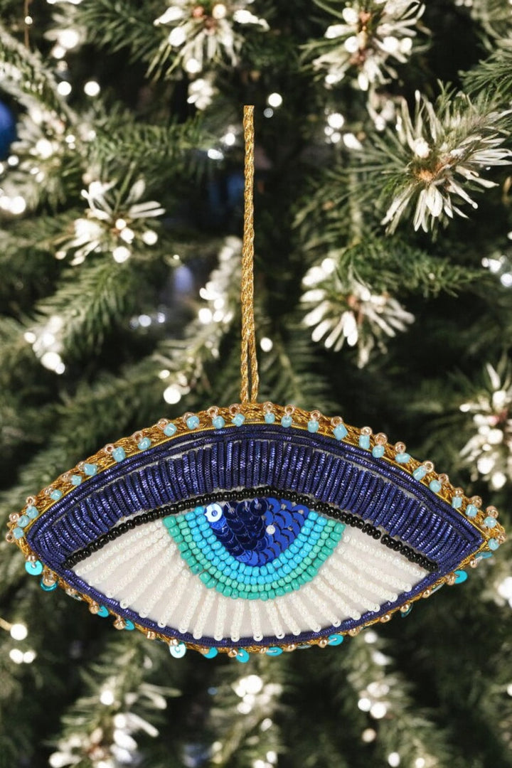 Evil Eye Sequin Tree Decoration