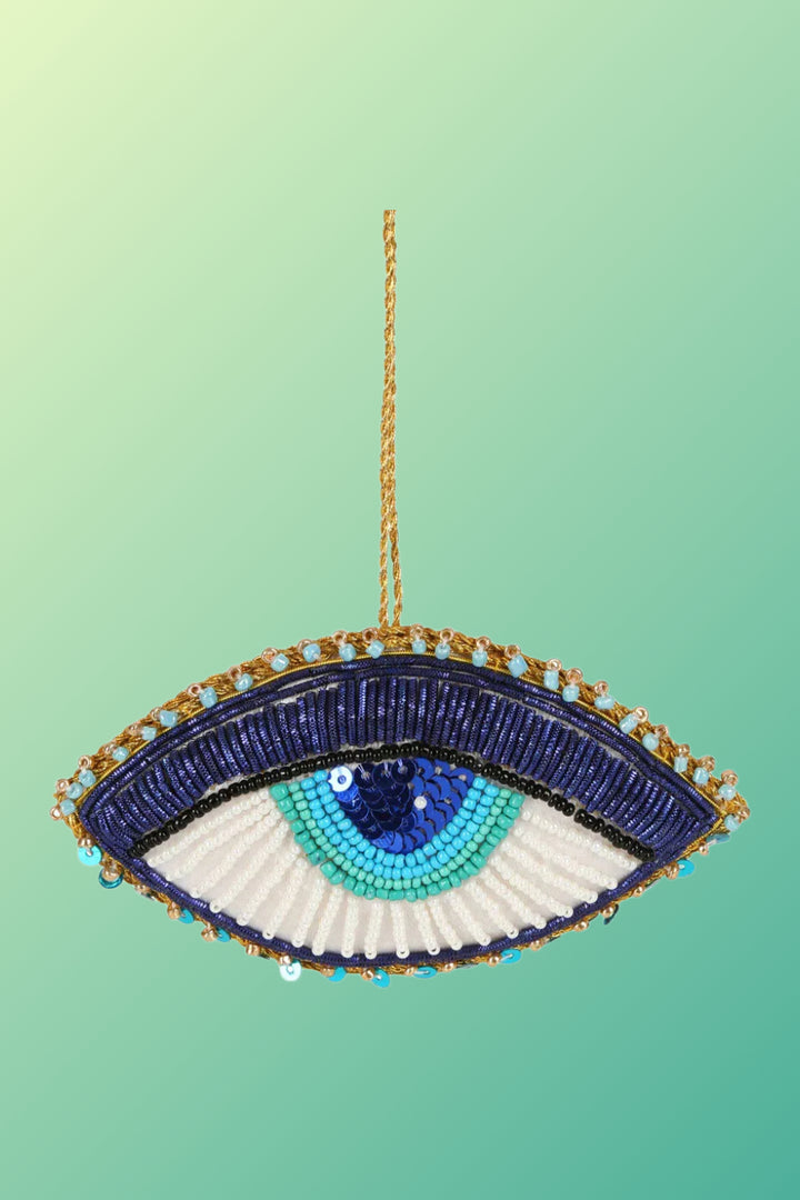 Evil Eye Sequin Tree Decoration