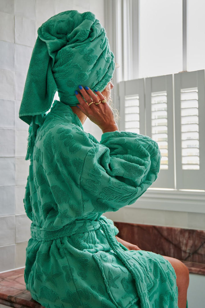 Jade Rock Pool Terry Bath Robe