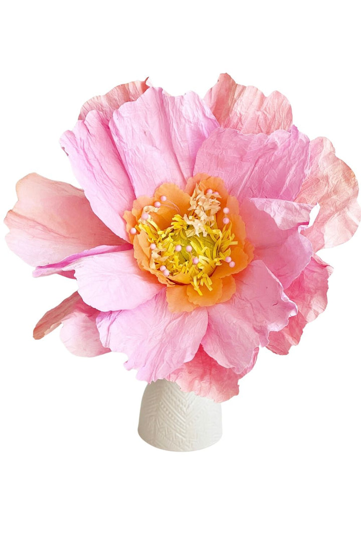 Dancing paper flower X-Large - pale pink/ peach