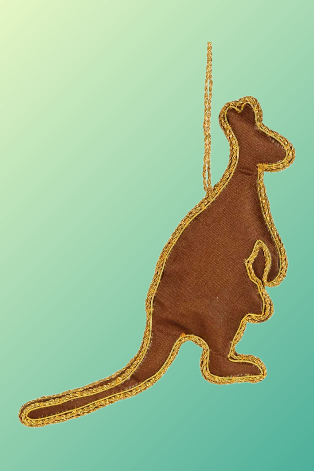 Kangaroo Sequin Tree Decoration