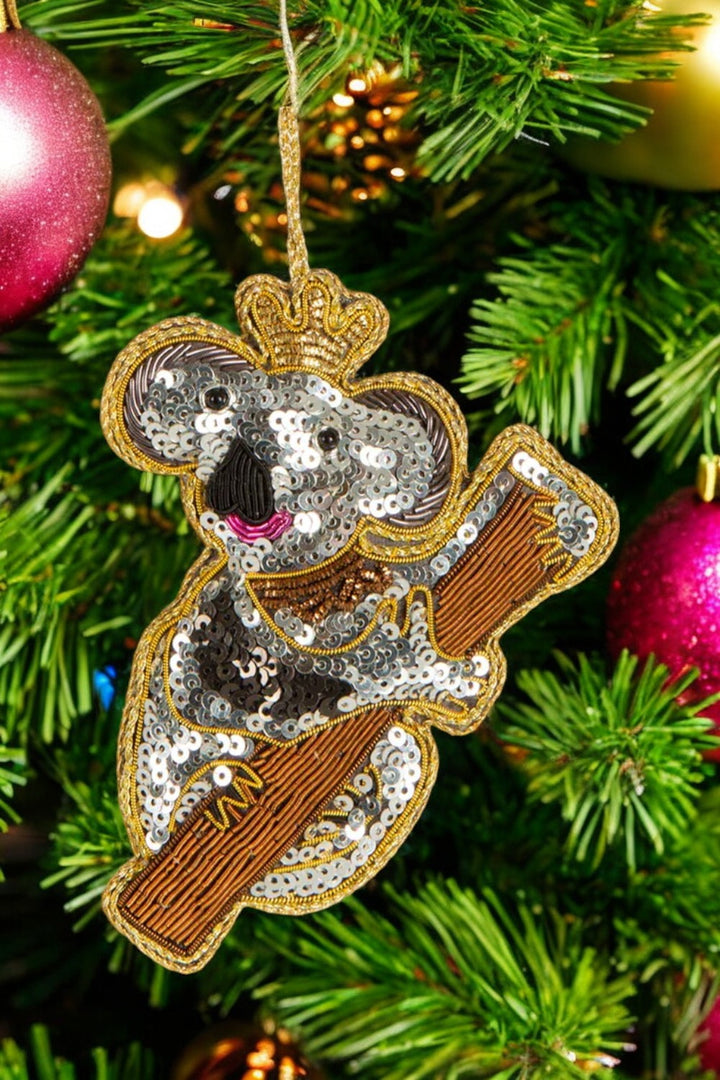 Kimi Koala Sequin Tree Decoration