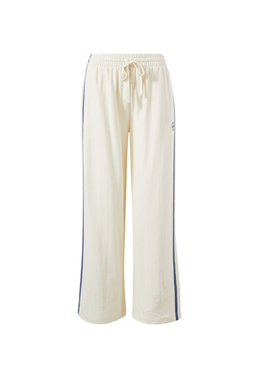 Wide Leg Terry Trackpant - Winter White