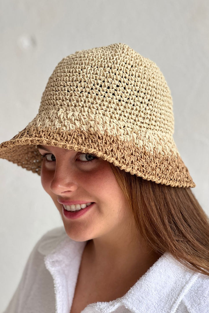 Crochet Bucket Hat - Natural