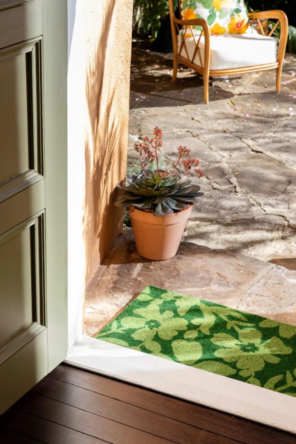 Mallow Green Door Mat