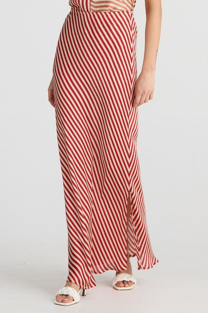 MAYA BIAS SKIRT - Allsorts Stripe