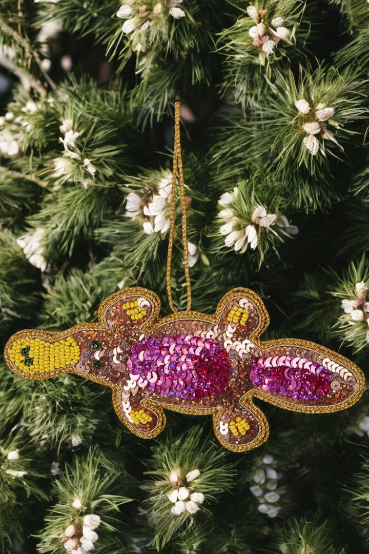 Platypus Sequin Tree Decoration