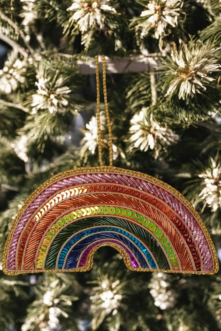 Rainbow Sequin Tree Decoration