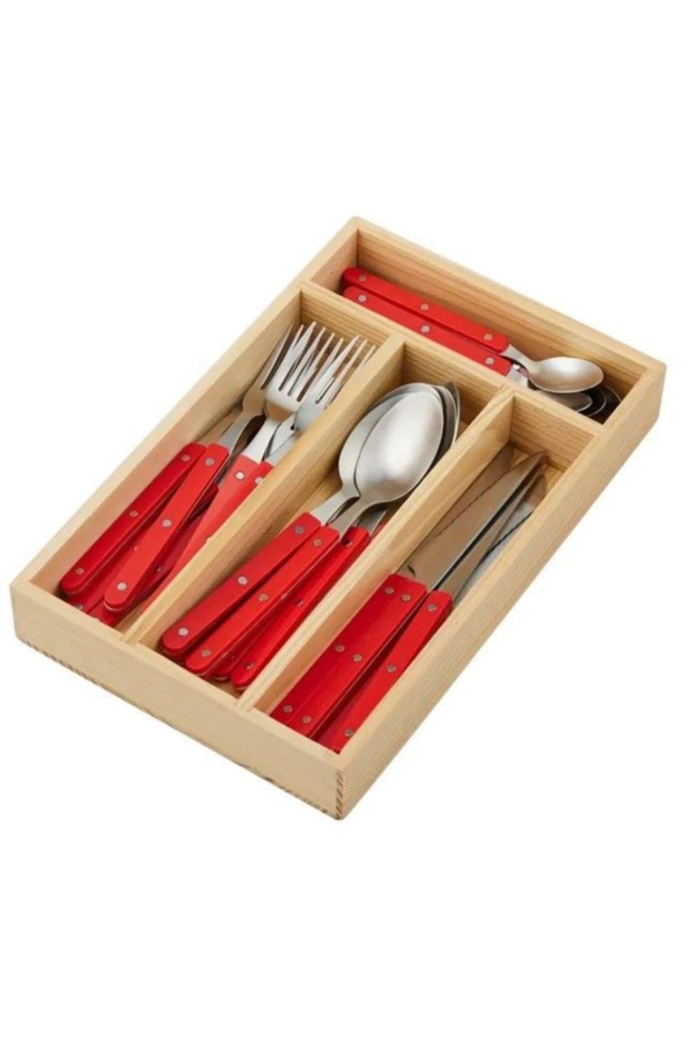 Remy 24pc S/S Cutlery -Tomato