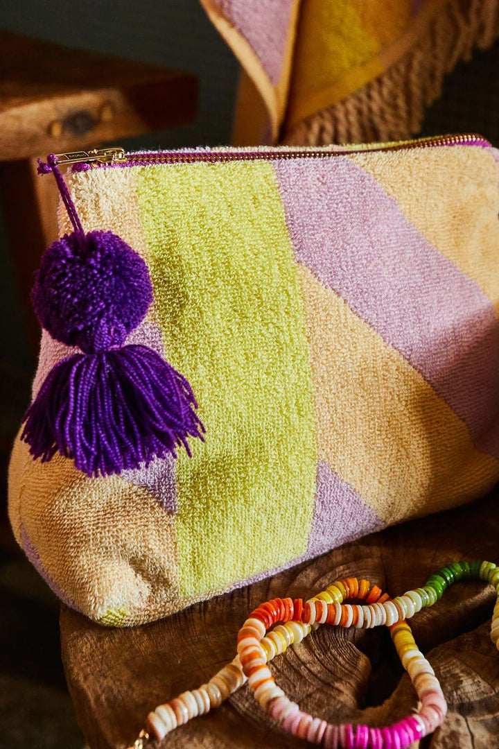 Jarita Terry Pouch - Mauve Extra Large