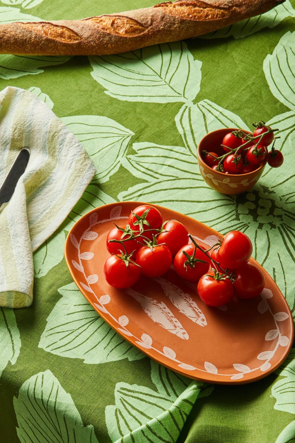 Sardines Tan Oval Plate