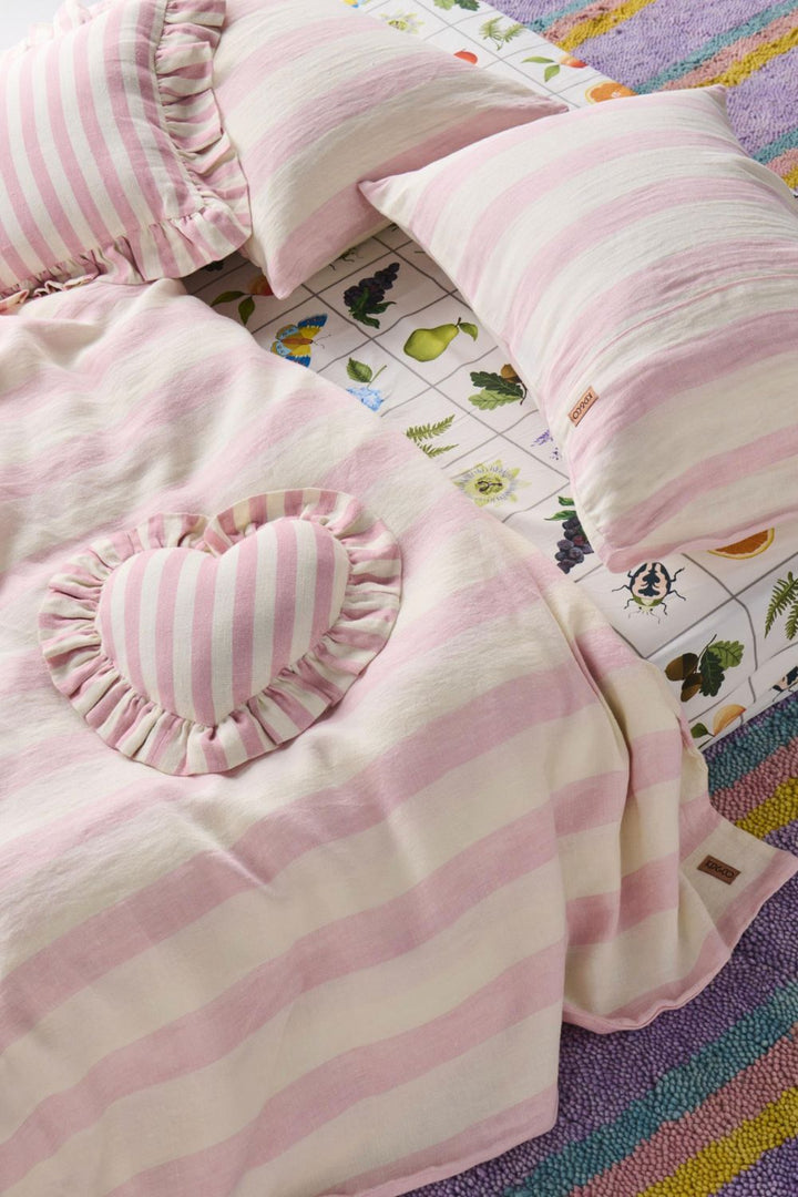 Candy Stripe Linen Pillowcases-2P Std Set