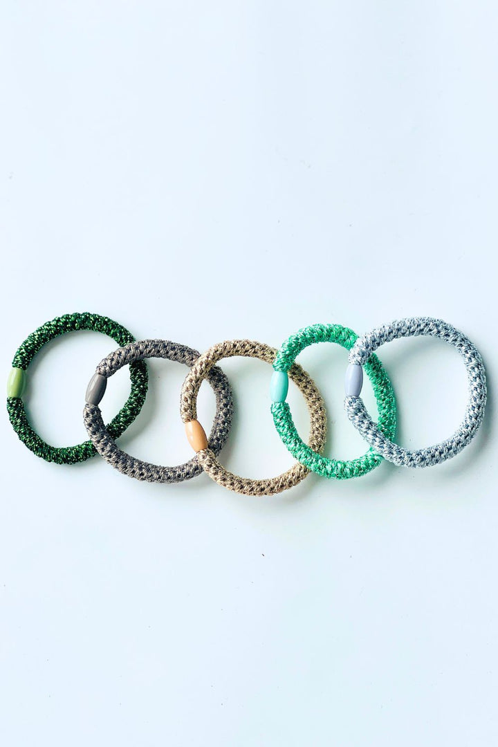 METALLIC FORREST HAIR BANDS