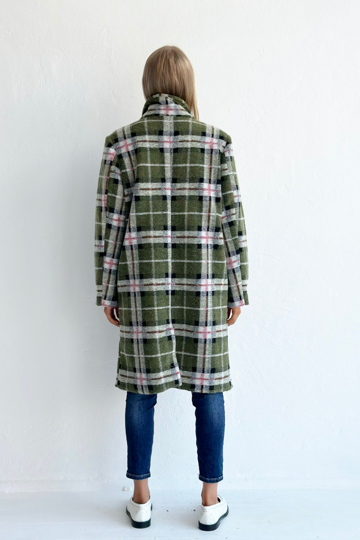 SkyeCheck Coat - Green