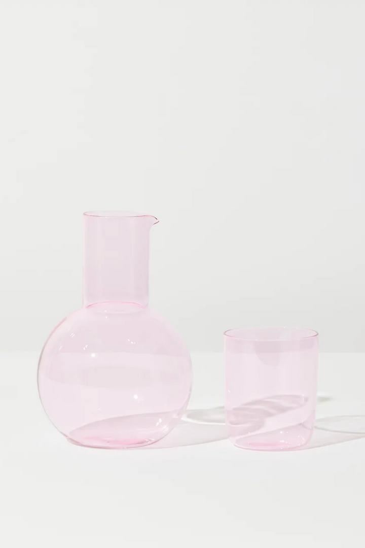 BELLY CARAFE + CUP SET IN PINK