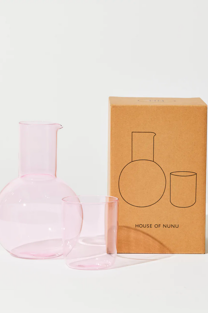 BELLY CARAFE + CUP SET IN PINK