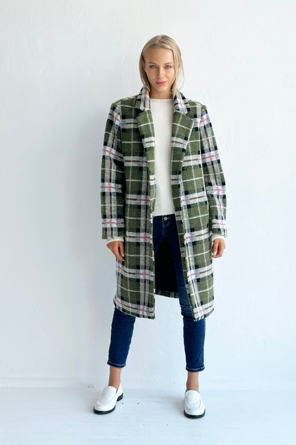 SkyeCheck Coat - Green