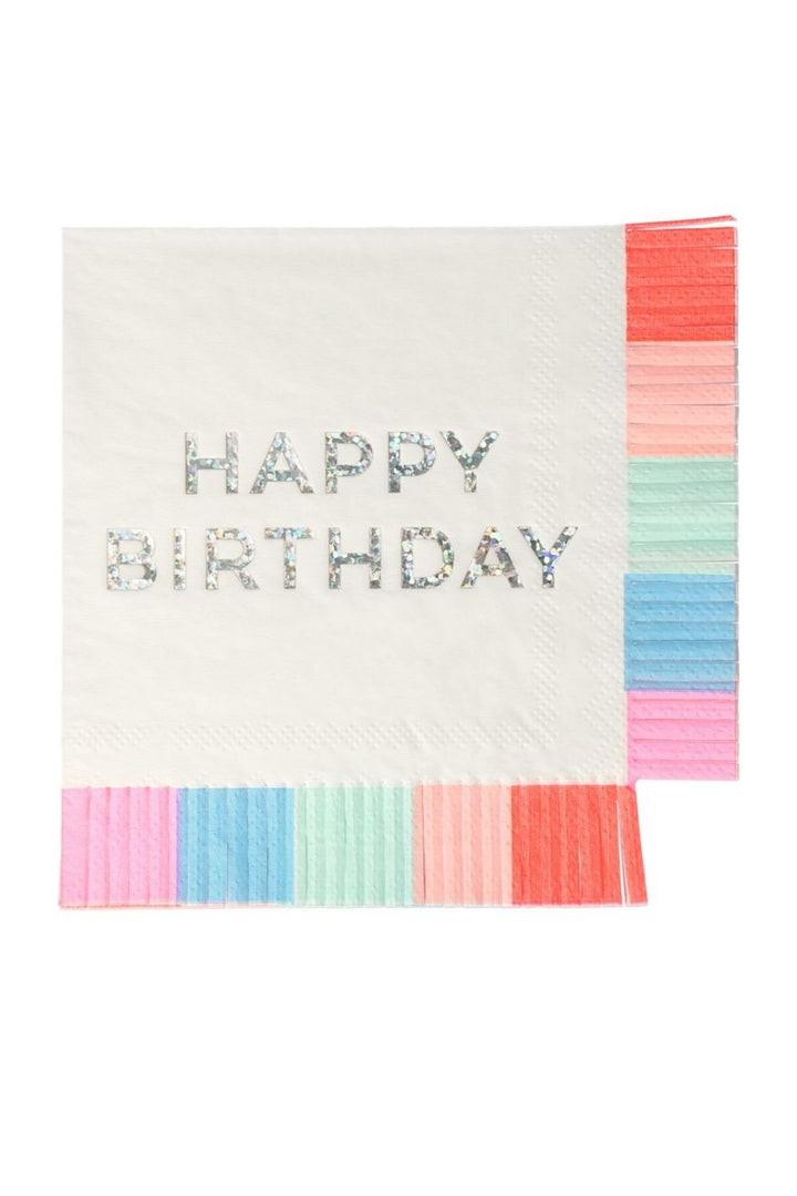 HAPPY BIRTHDAY FRINGE NAPKINS